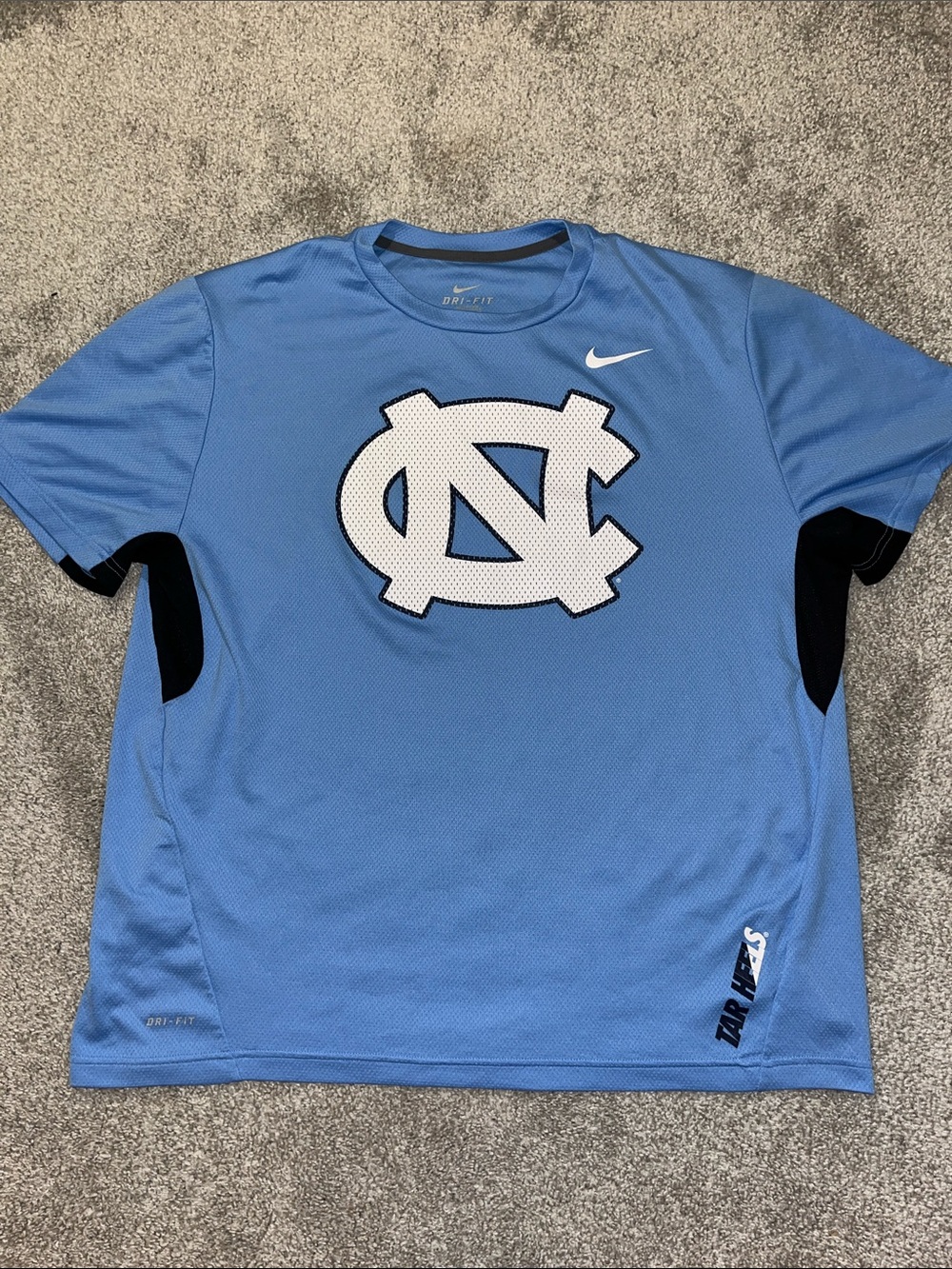 Nike UNC North Carolina Tar Heels  Football Practice Work Out Gym T Shirt XXL